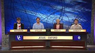 University Challenge  Jesus Oxford vs Clare Cambridge Part 1 of 3 [upl. by Hewett]