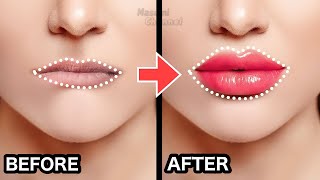 20mins 🔥 Get FULLER LIPS💋 Plumper Lips Pink and Cute Lips Naturally with This Face Exercise [upl. by Aekahs]