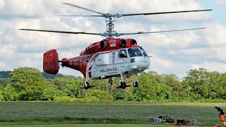 Heliswiss Kamov KA32 heavy lift helicopter Halfpenny Green airport [upl. by Buford]