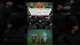 The current state of WoW with everyone using the updated Tier 2 armor worldofwarcraft warcraft [upl. by Dietrich]