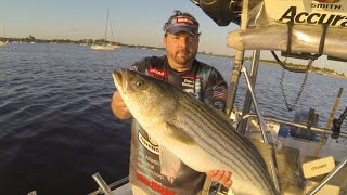 Freshwater Stripers Planer floats and Planer Board tactics [upl. by Onurb]