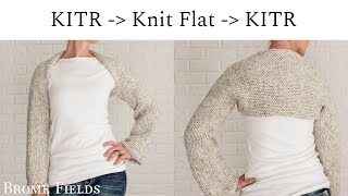 How to Knitintheround knit flat and then go back to knittingintheround [upl. by Niwri]