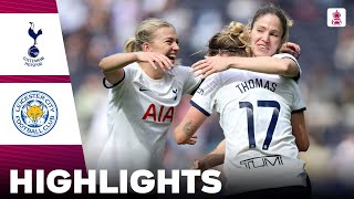 Tottenham vs Leicester City  What a Game  Highlights  Adobe Womens FA Cup Semi Final 14042024 [upl. by Giovanna]