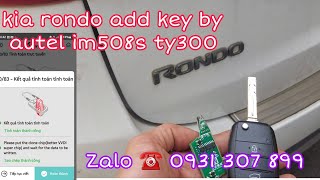 Kia Rondo add key by autel im508s an ty300 👌 [upl. by Kurth]