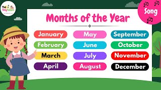 Months of the year song months of the year song nursery rhyme months of the year in English [upl. by Idnic]