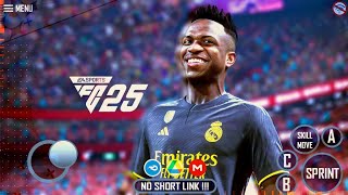 EA Sports Fc 25 MOD FIFA 25 Android offline 890MB Fix Career Mode Real Face 4k Graphics HD media [upl. by Ahset]