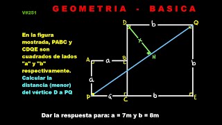 v251 UN SIMPLE PROBLEMA DE GEOMETRIA ELEMENTAL [upl. by Airamalegna]