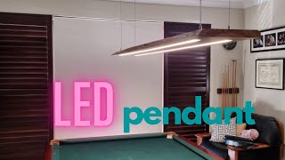 How to build an LED pendant light from single piece of wood DIY [upl. by Nolyaj]