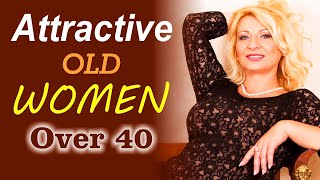 Attractive Old Women Over 40 Classy Dress  Fashion for Natural Women [upl. by Sochor]