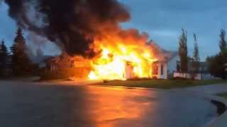 Morinville house fire may 28 [upl. by Rebmaed]