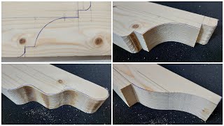 Draw and CUT Rafter Tails with the jigsaw [upl. by Rabkin732]