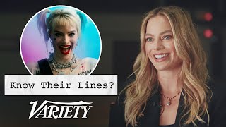 Does Margot Robbie Know Her Lines from Her Most Famous Movies [upl. by Shields]