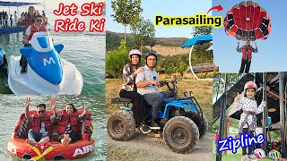 First Time Jet Ski Khud Ride Ki🚤  Life Ki Most Dangerous Activities Ki🤩  Anmol Ne First Zipline Li [upl. by Masson]