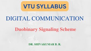 26 Duobinary Signaling Scheme [upl. by Fiona359]