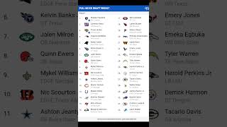 Nfl week 14 mock draft nfl sports shorts [upl. by Rramel]