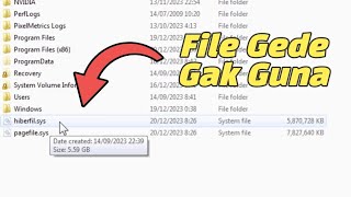 Cara Menghapus File Besar quothiberfilsysquot Yang Makan Space Harddisk di PC  Windows [upl. by Galatea697]