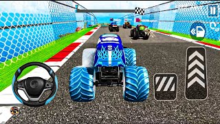 Monster Truck Mega Ramp Extreme Racing  Impossible GT Car Stunts Driving 377  Android Game [upl. by Ydahs200]