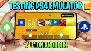 🔥 TESTING ALL PS4 EMULATORS FOR ANDROID FROM PLAYSTORE  PLAY PS4 GAMES ON ANDROID  TRUTH [upl. by Monto]