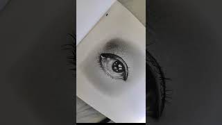 Eye Drawing Easy Charcoal Practice shorts youtube [upl. by Jopa358]