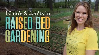 Beginner Gardening Raised Bed Dos amp Donts [upl. by Eissirhc]