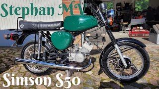 Simson S50  Tuning  Restauration  Neuaufbau [upl. by Ierbua546]