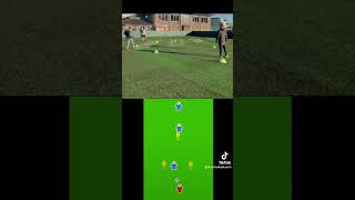 Football drills group passing drill 121 footballcoach soccer [upl. by Elohcin]