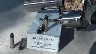 FBI load 38 Special P 158gr Semi Wad Cutter Hollow Point [upl. by Lawson]