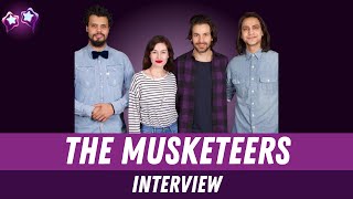 The Musketeers Cast Interview Luke Pasqualino Santiago Cabrera Howard Charles amp Maimie McCoy [upl. by Brantley]