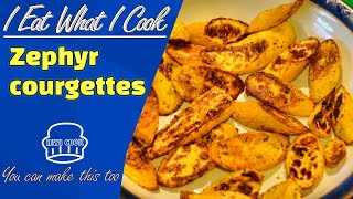 Easy Zephyr Courgettes Recipe  Roasted Zucchini  Vegan  IEWICOOK [upl. by Dafodil]