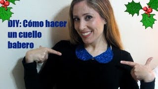 Cómo hacer un cuello o collar babero Tutorial DIY [upl. by Lednek958]