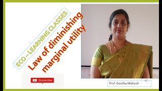 Law of diminishing marginal utility IIPUC ECONOMICS KANNADA [upl. by Nitsuga]