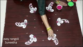 Diya muggulu  Karthikamasam Special rangoli  Traditional Deepam kolam designs [upl. by Sayers]