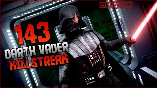 STAR WARS™ Battlefront™ II Darth Vader 143 Killstreak Naboo  Galactic Assault [upl. by Halyahs]