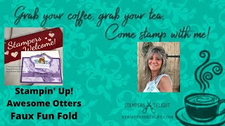 Awesome Otters Faux Fun Fold [upl. by Neelyar890]