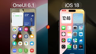 iOS 18 vs OneUI 61  APPS ANIMATIONS [upl. by Odlabu]