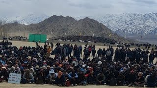 Live Updates  Grand Reception for sh Sonam Wangchuk at NDS Stadium ladakh  27 March 2024 [upl. by Cestar]