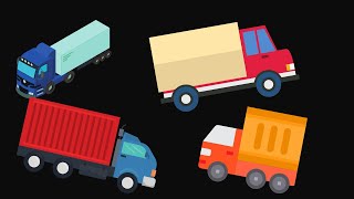 Cars Animation  Trucks for children  Construction Cartoon [upl. by Malan512]