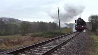 50 3708 kämpft sich auf rutschigen Schienen nach Westerburg [upl. by Alul118]