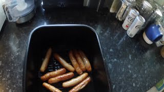 Lakeland Dual Air Fryer  cooking sausages [upl. by Nena]