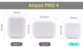 Apple Airpod Pro 4  Pro 4  Airpod Pro 4 Wireless Earphone TWS HiFi Music Earbuds Sports Gaming [upl. by Ewold]