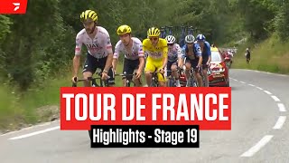 Tour de France 2024 Stage 19 Highlights [upl. by Edlyn]