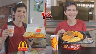 ¿Qué desayuno es mejor McDonalds vs Carls Jr [upl. by Lebasiram]