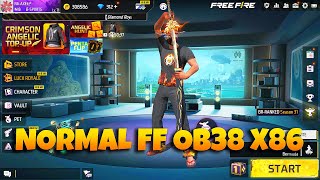 Normal free fire Ob38 x86 NEW UPDATE [upl. by Acisseg845]