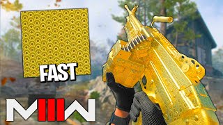 The Fastest Way to Get the GoldGilded Camo for LMGs in Modern Warfare 3 [upl. by Naerol]