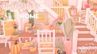 Blush Autumn Roleplay Home  Roblox Bloxburg Speed Build  ❁ [upl. by Murdocca]