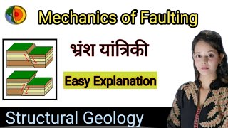 Fault  Mechanics of Faulting  Lecture in Hindi  Structural Geology  by geo with shri [upl. by Einniw]