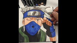 KAKASHI HATAKE DRAWING from NARUTO SHIPPUDEN [upl. by Acirretal]