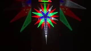 Rgb led pixel star with multi program led christmasstar youtubeshorts trending star pixelled [upl. by Lay]