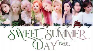 TWICE 트와이스  Sweet Summer Day HanRomEng Colour Coded Lyrics [upl. by Happy600]