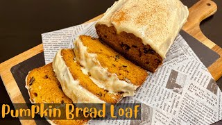 Pumpkin Bread Loaf Recipe with Cream Cheese Frosting  Pumpkin Dessert  Recipe in Urdu Hindi [upl. by Jacki]